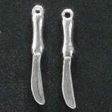 5 Pieces Kitchen Knife Charm - 25mm - Scrapbooking Embellishment, Crafts or Jewelry