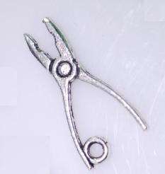 6 Pieces - Pliers Charm - 24mm - Scrapbooking Embellishment, Crafts or Jewelry