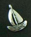 10 Pieces - Sailing Boat Charm - 19x13mm - Scrapbooking Embellishment, Crafts or Jewelry
