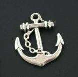 Anchor Charm - 24x27mm - Scrapbooking Embellishment, Crafts or Jewelry