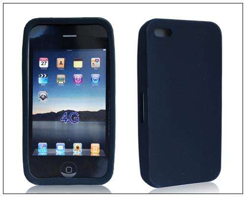 Apple IPhone 4G Silicone Skin Cover - Black