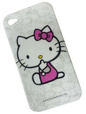 Apple IPhone 4G Hello Kitty Hard Cover - White