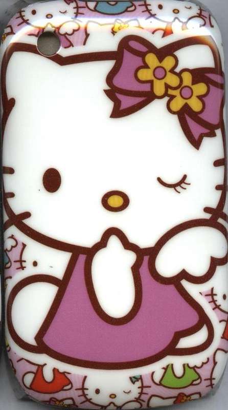 Blackberry Curve 8520 Hello Kitty Hard Cover - White