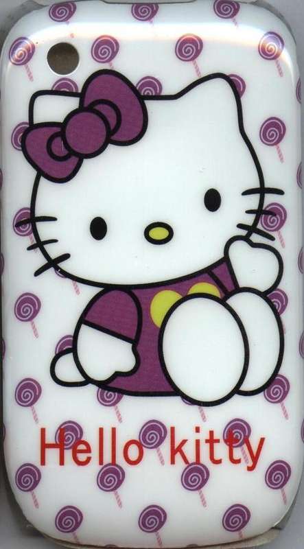 Blackberry Curve 8520 Hello Kitty Hard Cover - Purple