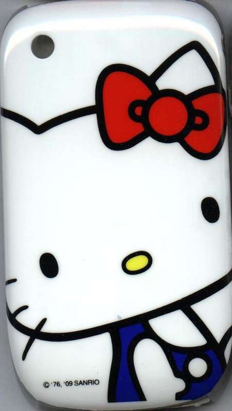 Blackberry Curve 8520 Hello Kitty Hard Cover - White