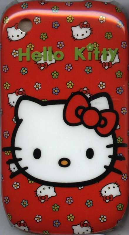 Blackberry Curve 8520 Hello Kitty Hard Cover - Red