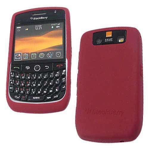 BlackBerry Curve Silicone Skin Cover - Red