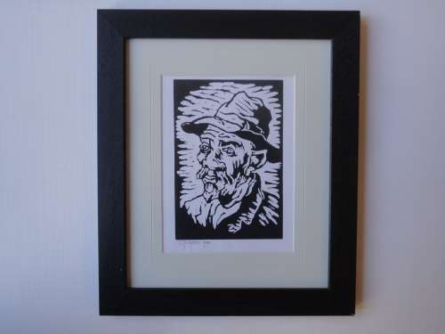Gregoire Boonzaier Linocut  Signed and Dated R12500
