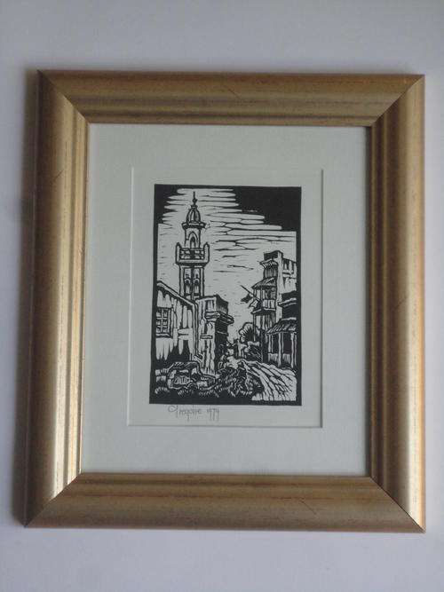 Gregoire Boonzaier Linocut  Signed and Dated  R12 500