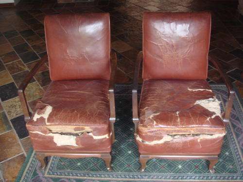 Two Antique Imboya Armchairs           R8500
