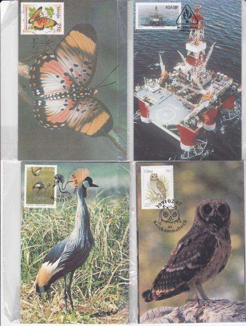 18 PACKETS OF COLLECTORS POSTCARDS AS ISSUED - SOUTH AFRICA and TBVC