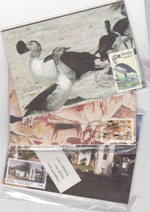 18 PACKETS OF COLLECTORS POSTCARDS AS ISSUED - SOUTH AFRICA and TBVC