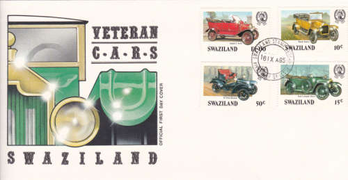 SWAZILAND FDC VETERAN CARS - 1985