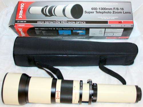 Opteka 650-2600mm High Definition Telephoto Zoom Lens for Canon EOS