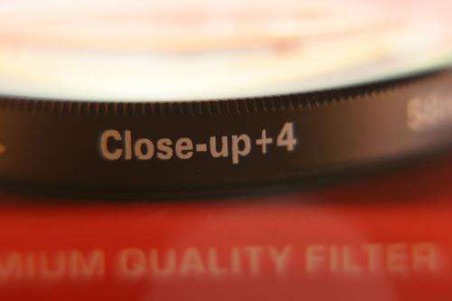 Close-up 58mm thread filter Kit (+1, +2, +4) lens
