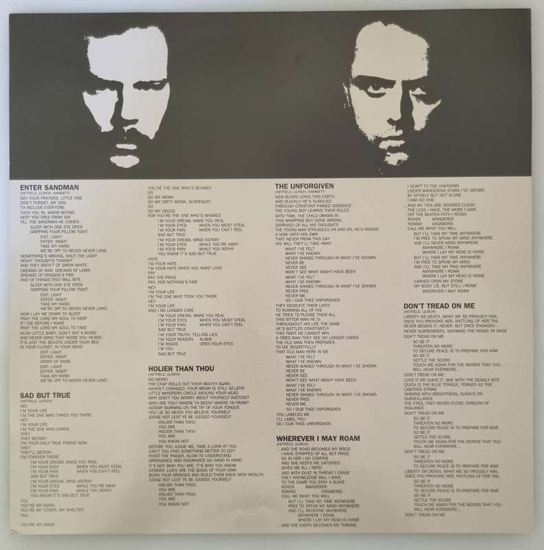 Metallica  Metallica (The Black Album) 2014 [2xLP] 180 gram (Pressing - Netherlands)