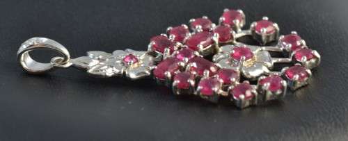 REAL RUBY 925 SILVER PENDANT