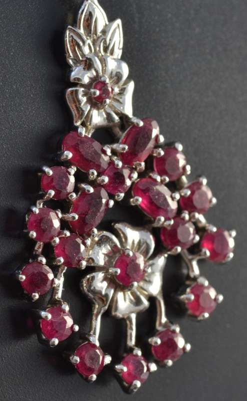 REAL RUBY 925 SILVER PENDANT