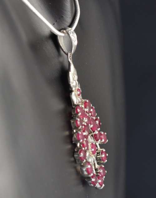 REAL RUBY 925 SILVER PENDANT