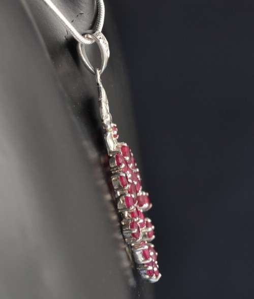 REAL RUBY 925 SILVER PENDANT