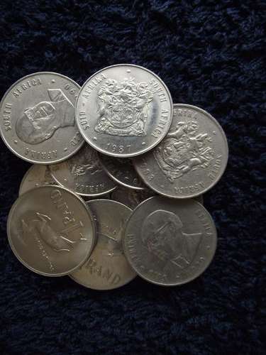 NIKKEL R1 - VARIOUS DATES- 70 & 80 'S - 1 BID FOR ALL 10 COINS