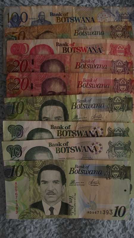 BANK OF BOTSWANA : 250 PULA