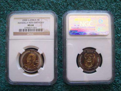 !!!  HIGH GRADE MS 66 MANDELA 90 TH BIRTHDAY !!!