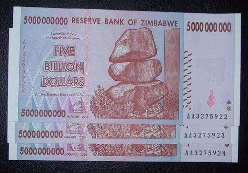 ***** FIVE BILLION ZIM  DOLLARS - 3 NOTES  *****