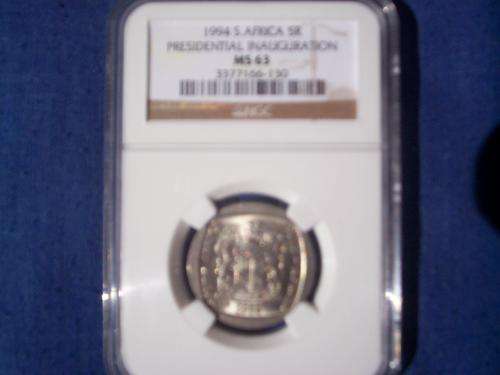 !!!  VERY GOOD GRADED '94 INAUGURATION - R5 - NGC GRADED MS 63 !!!