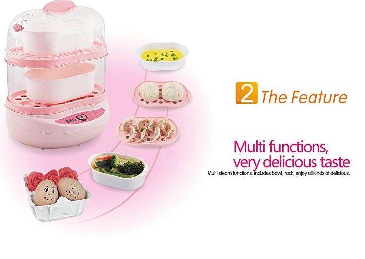*NEW*  2 Layer Mini Food Steamer 300w