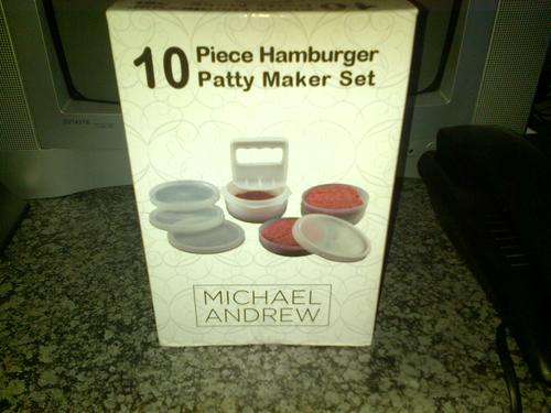 10 Piece Hamburger Patty Maker Set