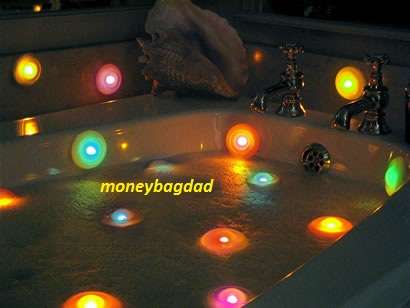 **BEAUTIFUL** Floating Pool/Spa/Bath Colour Changing LED Lights "Brand New & Sealed"