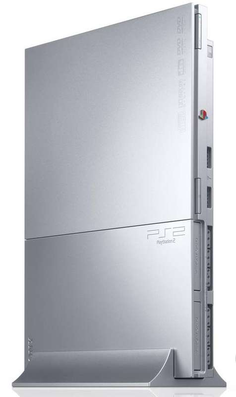 PS2 Silver Slim Console + Brand NEW Original Controller
