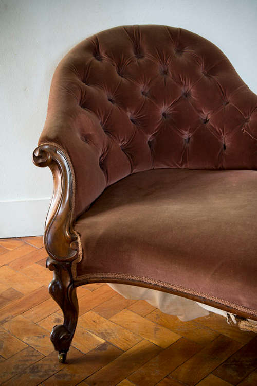 Victorian Rosewood Chaise Longue & Parlor Chair OWNER RELOCATING