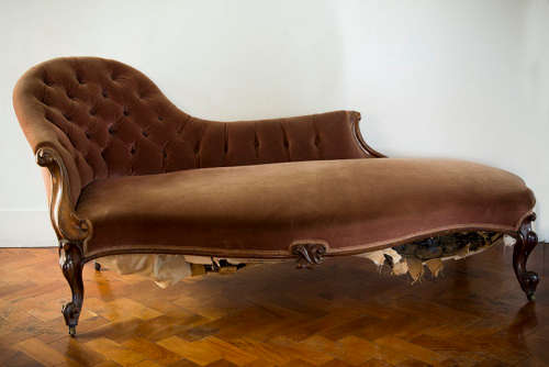 Victorian Rosewood Chaise Longue & Parlor Chair OWNER RELOCATING
