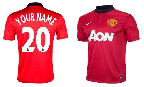 Football Jerseys + Custom Print (2013/14)