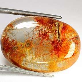 36.93ct RARE COLLECTORS TOPAZ - RUTILE NEEDLE INCLUSIONS.