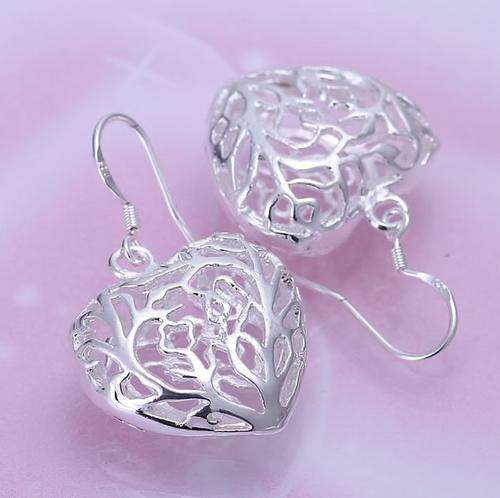 Silver Heart Earrings