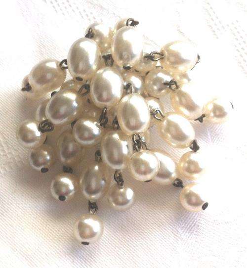 Vintage Cluster Pearl Brooch