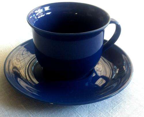 Blue Tea Cup and Saucer