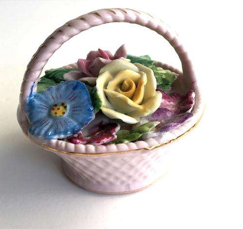 Porcelain FLower Basket