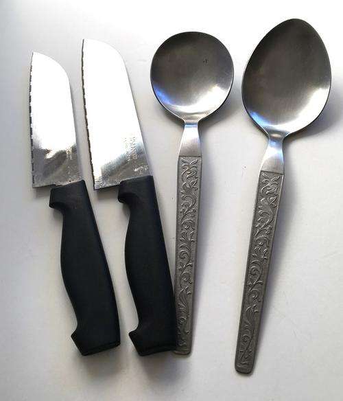 Ginsu Knives and Serving Spoons