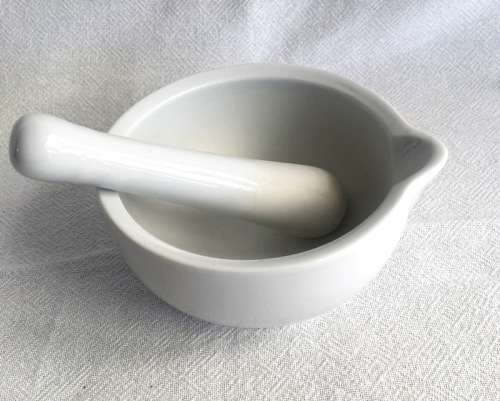 Lovely White Pestle and Mortar
