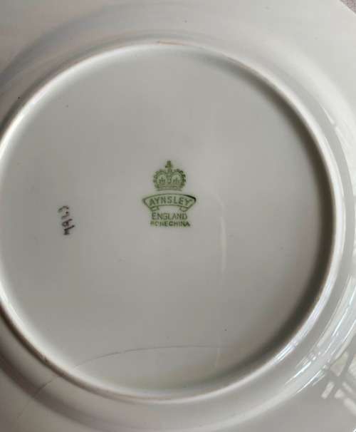 Aynsley Cake plate and Saucer