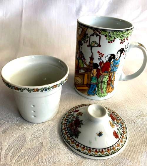Oriental Tea Mug with Diffuser