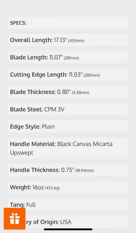 Bark River Golok CPM 3V