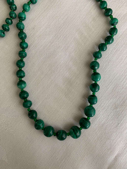 Malachite Necklace and bracelet