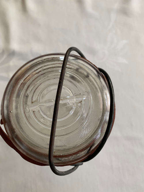 Vintage Balls jar with spring top