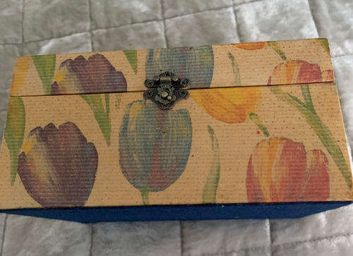 Decoupaged Wooden Jewellery box