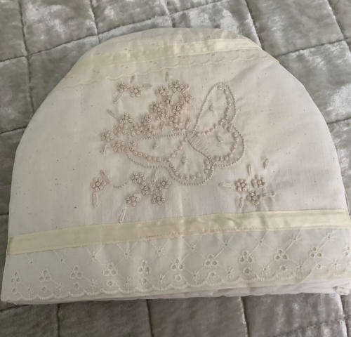Candlewicking Tea Cozy with Butterfly